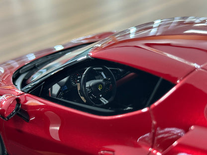 BBR Models Ferrari 296 GTB – Rosso Imola / Silver Rim (1:18 Resin, Limited to 200 pcs)