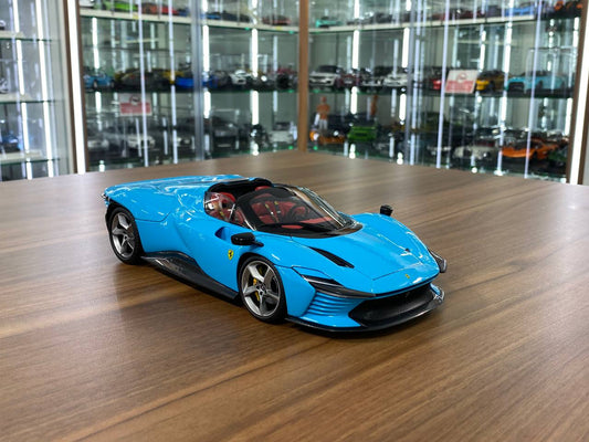 Bburago Ferrari Daytona Sp3 Blue - 1/18 Metal Diecast, Full Opening
