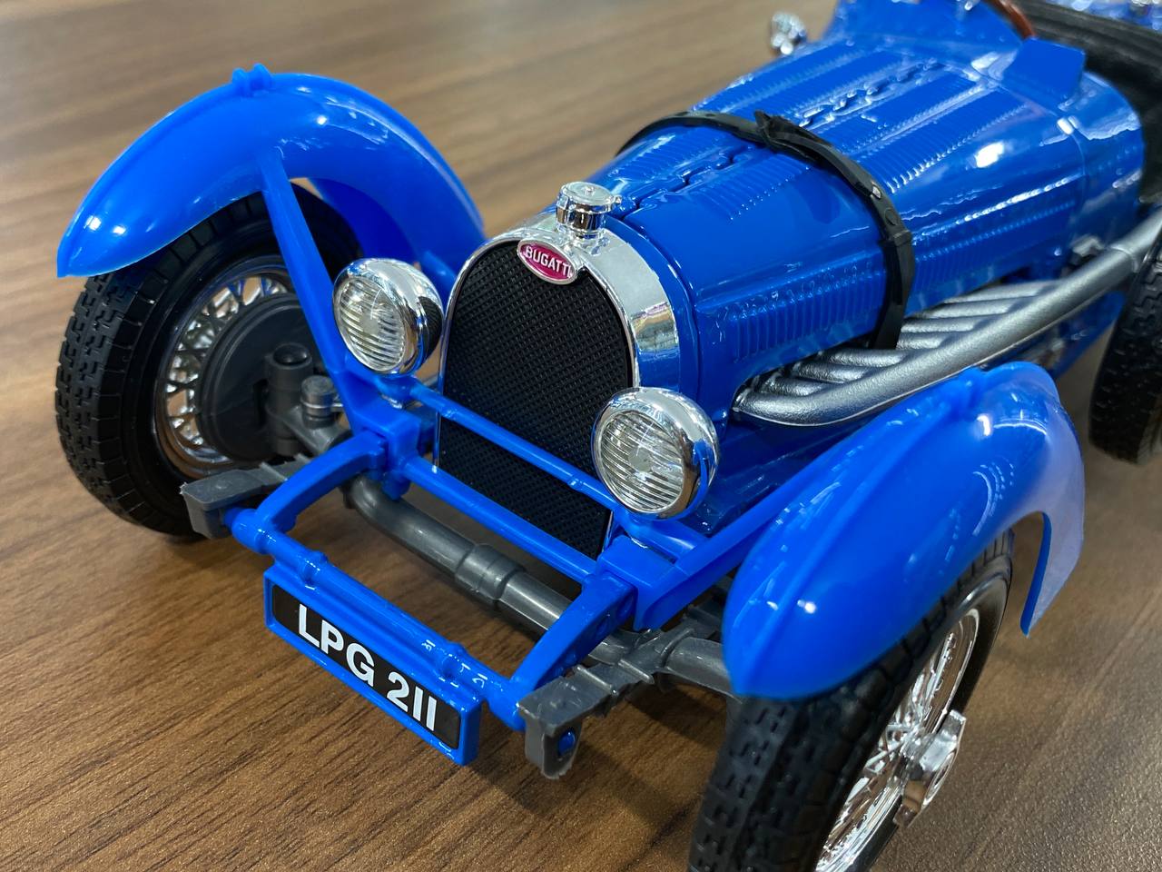 1/18 Diecast Car 1934 Bugatti Type 59 Blue Bburago Scale Model Car