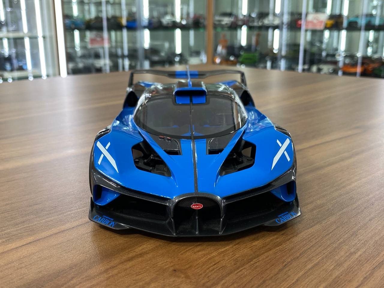 1/18 Diecast Bugatti Bolide Blue Bburago Scale Model Car