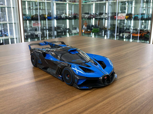 1/18 Diecast Bugatti Bolide Blue Bburago Scale Model Car