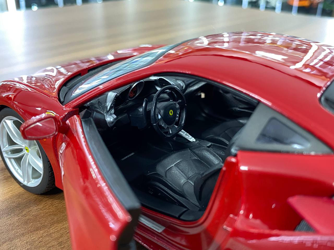 1/18 Diecast car Ferrari 488 GTB Red by Bburago Scale Model Car