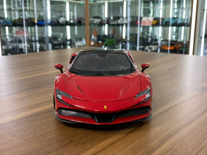 1/18 Diecast Ferrari SF90 Stradale Red Bburago Scale Model Car