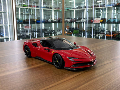1/18 Diecast Ferrari SF90 Stradale Red Bburago Scale Model Car