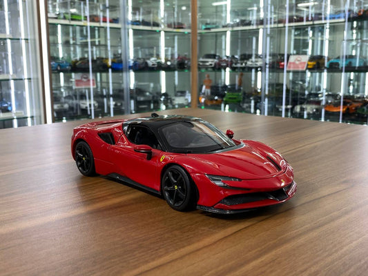 1/18 Diecast Ferrari SF90 Stradale Red Bburago Scale Model Car