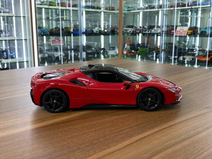 1/18 Diecast Ferrari SF90 Stradale Red Bburago Scale Model Car