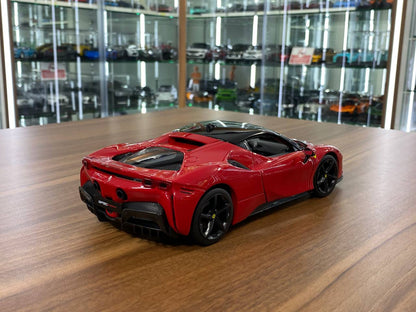 1/18 Diecast Ferrari SF90 Stradale Red Bburago Scale Model Car