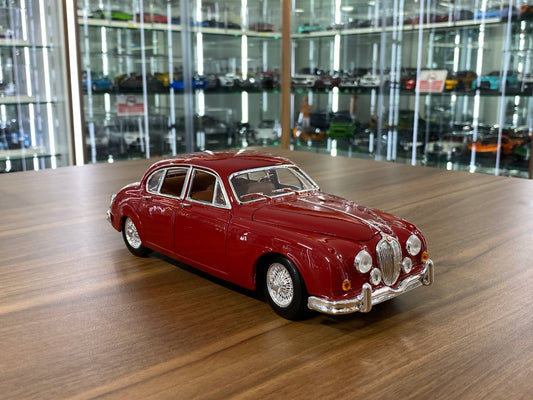 1/18 Diecast 1959 Jaguar Mark II Red Bburago Scale Model car