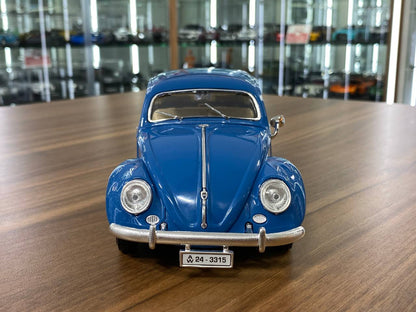 1/18 Diecast Bburago Volkswagen Kafer Beetle (1955) Blue