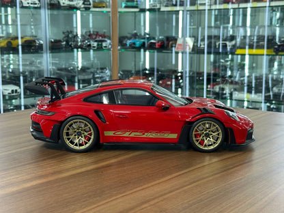 1/12 Resin GT Spirit Porsche 911 (992) GT3 RS – Red / Gold Rim (Limited to 1100 pcs)