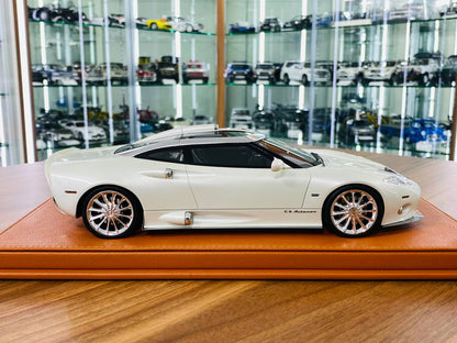 1/18 Resin Model TOP Speed Spyker C8 Aileron Cumulus White