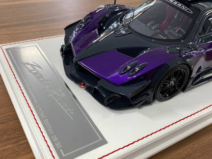 1/18 Resin Pagani Zonda R – Dino Models Carbon Fiber / Viola Limited Edition