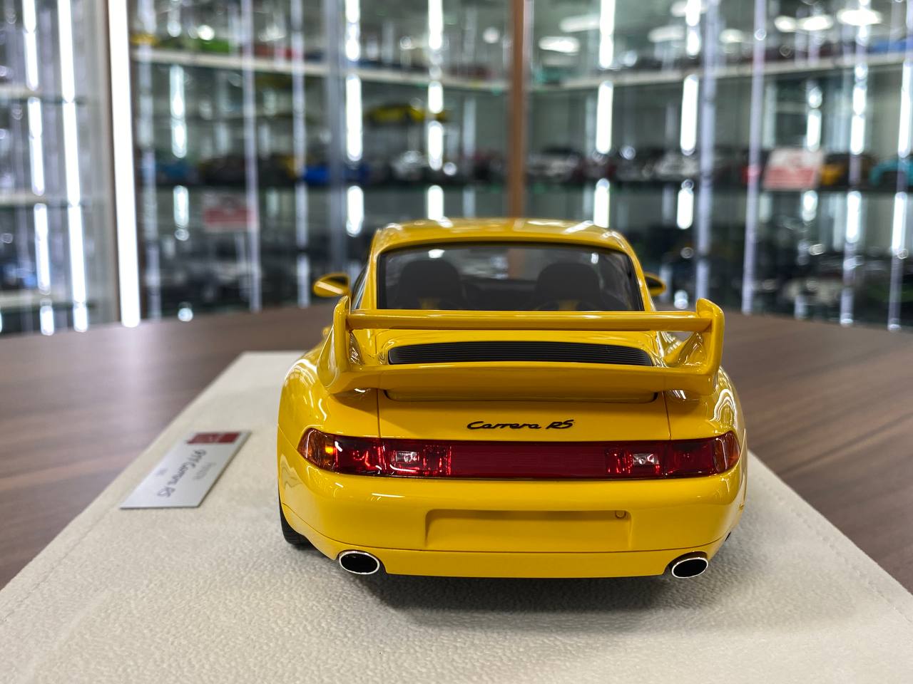 ポルシェ911 （993）RSミニカー 1/18 イエロー 1/18 Porsche 911 (993) Carrera RS 1995 Japan Ver.Make Up
