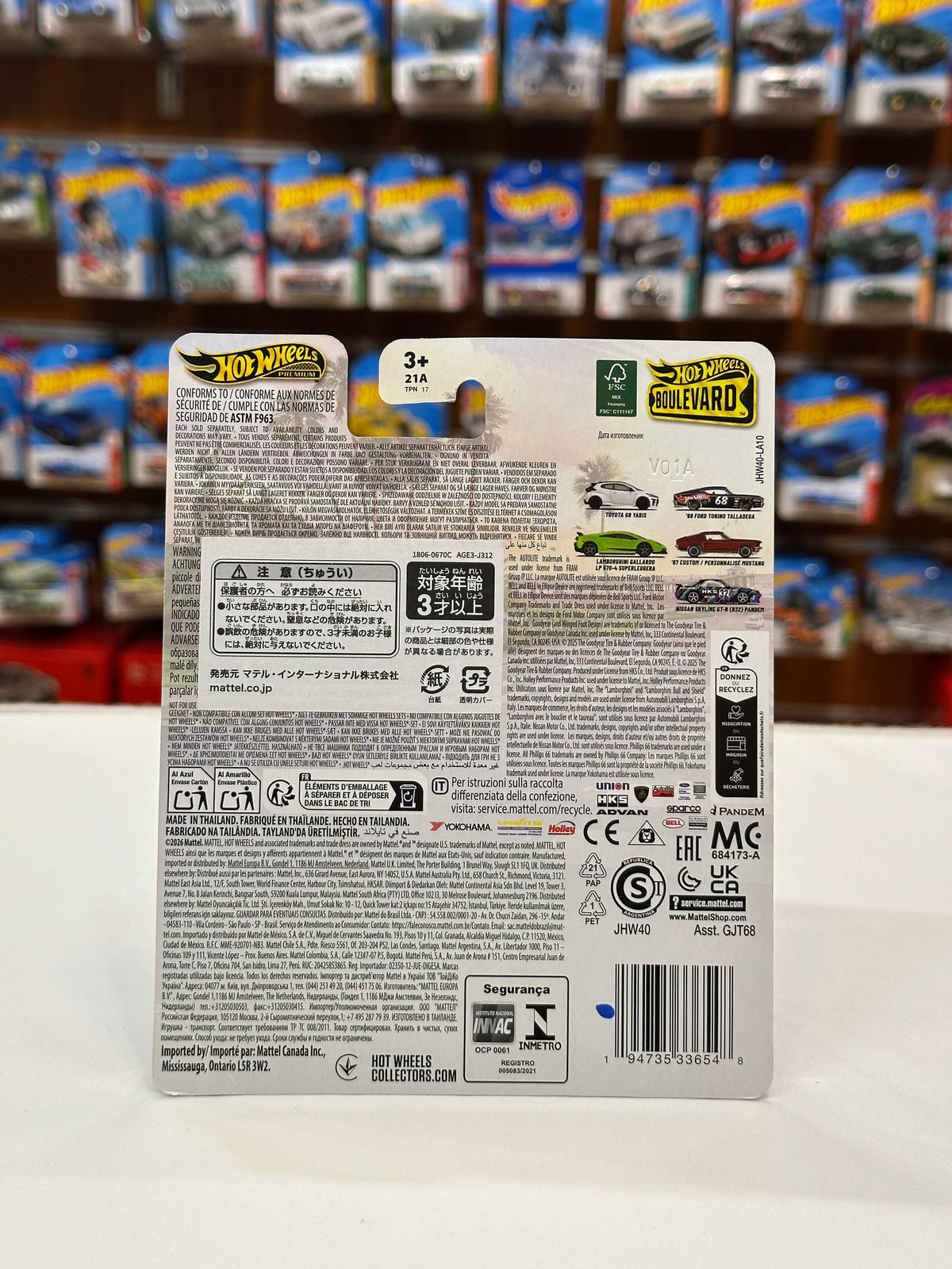 1/64 Diecast HotWheels Custom Mustang