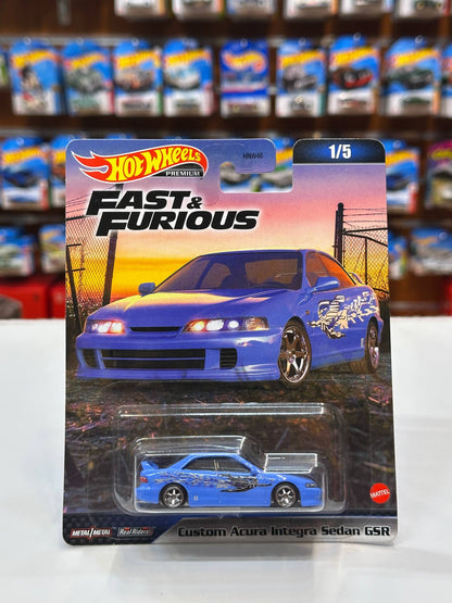 1/64 Diecast HotWheels Fast & Furious Custom Acura Integra Sedan