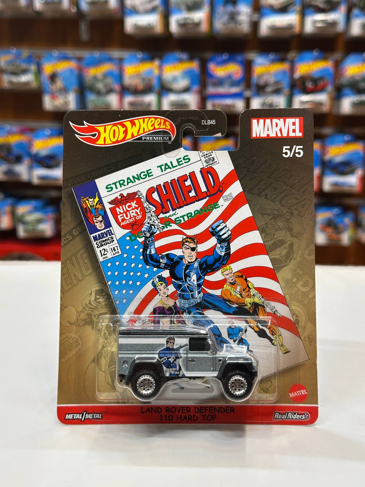 1/64 Diecast HotWheels Land Rover Defender 110 Hard Top