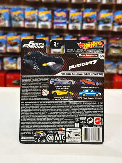 1/64 Diecast HotWheels Nissan Skyline GT-R (BNR)