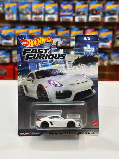 1/64 Diecast HotWheels Porsche 718 Cayman GT4