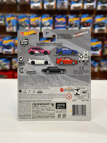 1/64 Diecast HotWheels Subaru Impreza 22B STi Version Blue