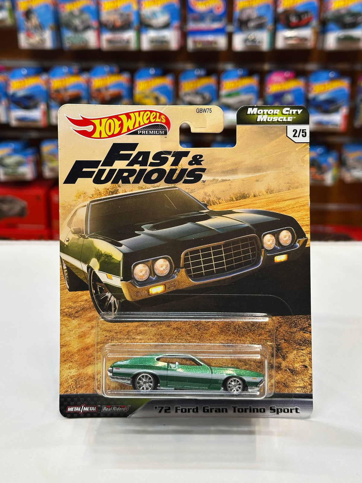 1/64 Diecast HotWheels Fast & Furious Ford Gran Torino Sport