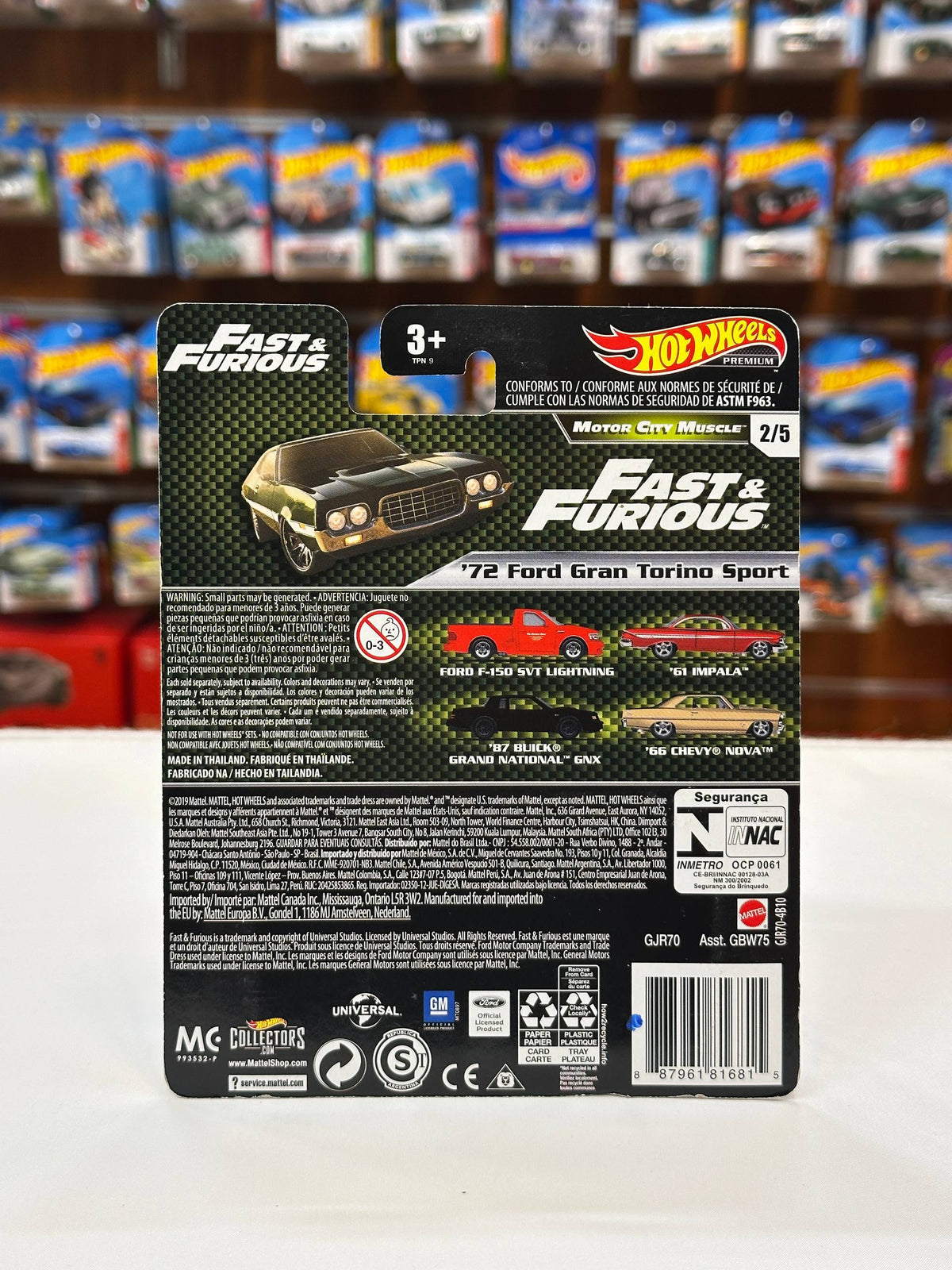 1/64 Diecast HotWheels Fast & Furious Ford Gran Torino Sport