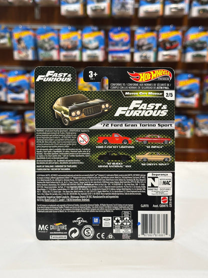 1/64 Diecast HotWheels Fast & Furious Ford Gran Torino Sport