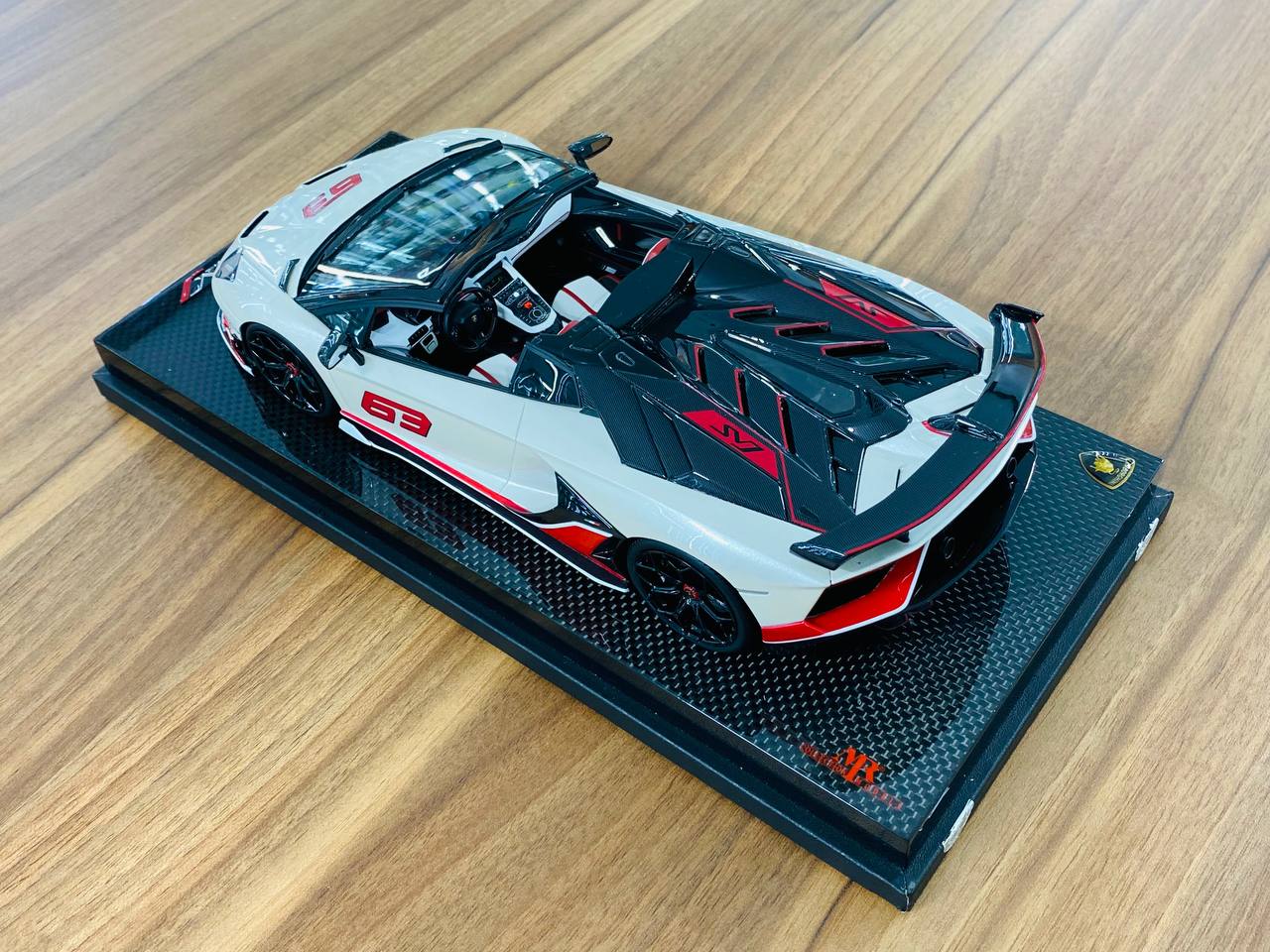 1/18 Resin - MR Collection Lamborghini Aventador Roadster SVJ #63 , 01/01 Limited Edition