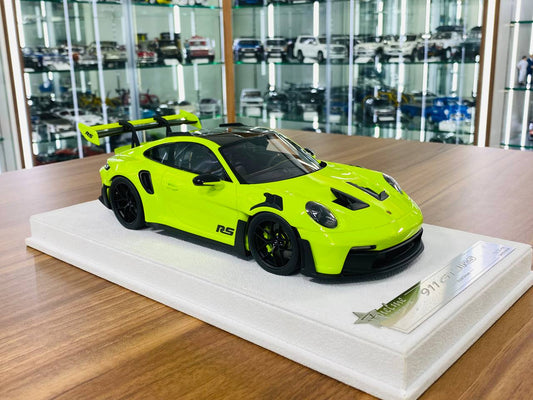 1/18 Resin Model - FuelMe Models Porsche 911 GT3 RS in Acid Green, Limited to 20 Pcs