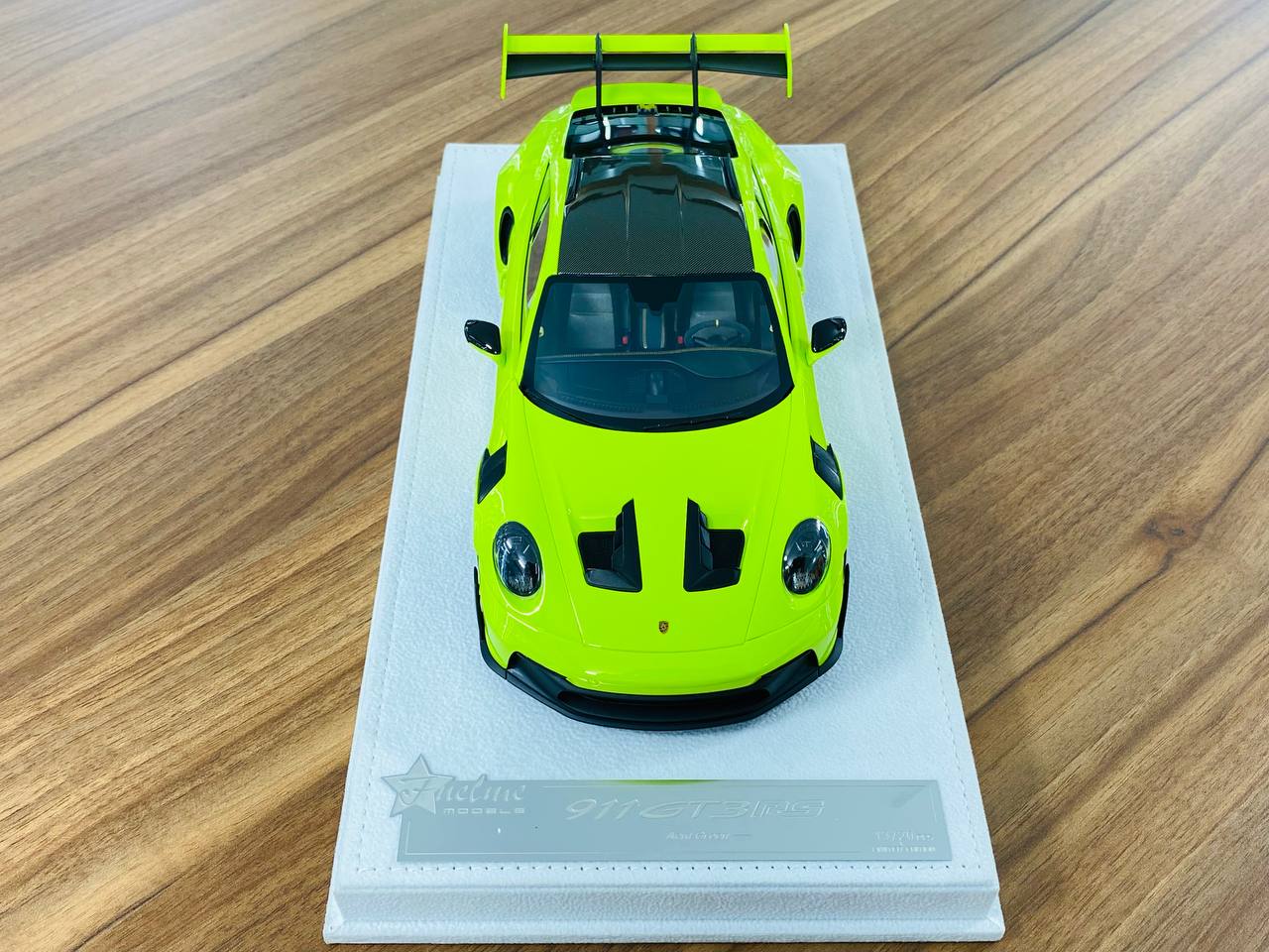 1/18 Resin Model - FuelMe Models Porsche 911 GT3 RS in Acid Green, Limited to 20 Pcs