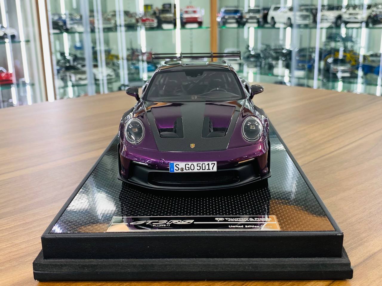 1/18 Resin - Timothy & Pierre Porsche 911 GT3 RS Weissach Package in Midnight Purple, Limited to 29 Pcs