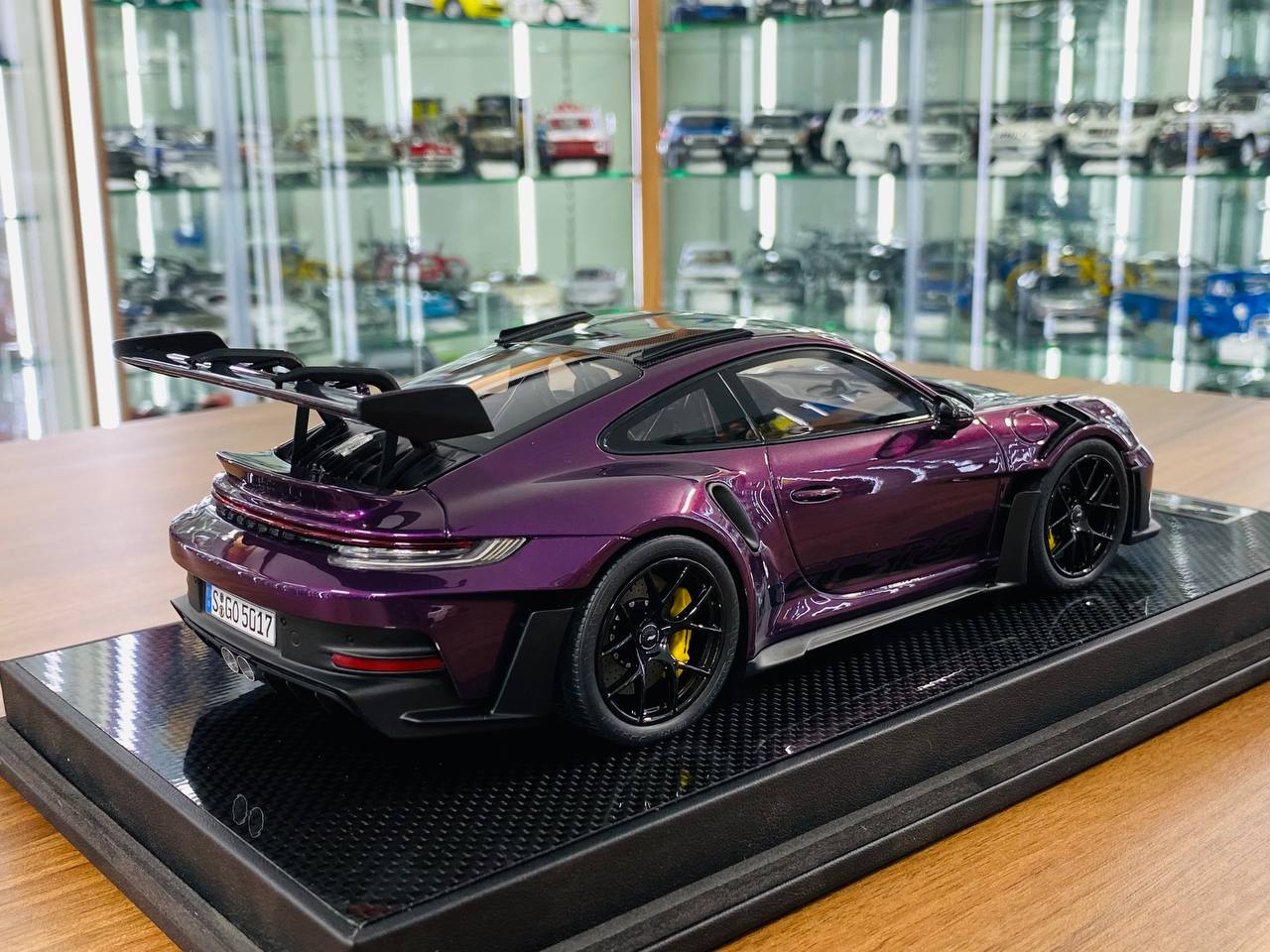 1/18 Resin - Timothy & Pierre Porsche 911 GT3 RS Weissach Package in Midnight Purple, Limited to 29 Pcs