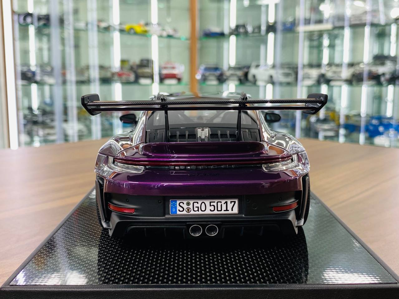 1/18 Resin - Timothy & Pierre Porsche 911 GT3 RS Weissach Package in Midnight Purple, Limited to 29 Pcs