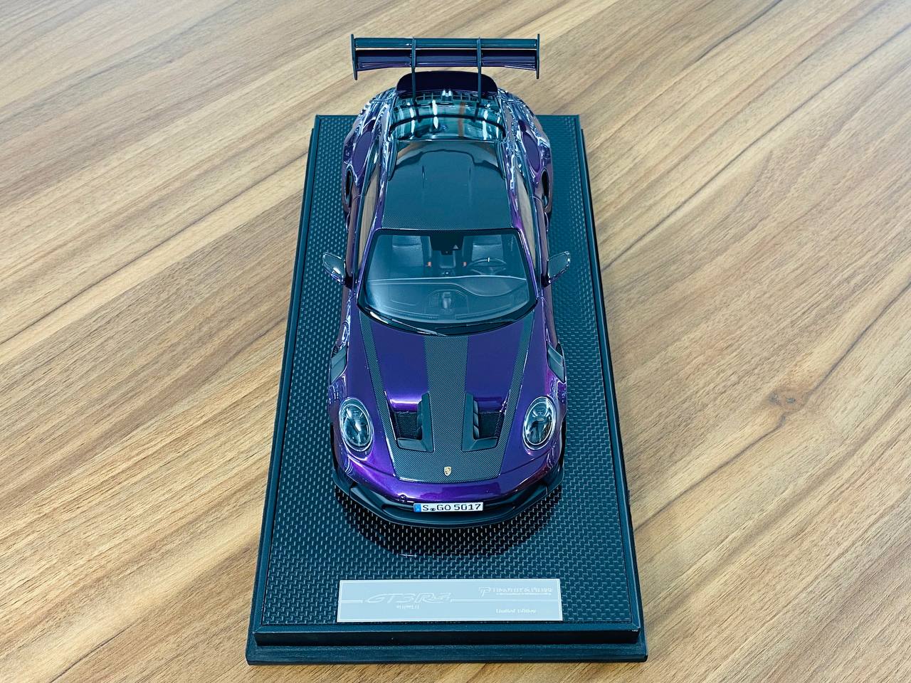 1/18 Resin - Timothy & Pierre Porsche 911 GT3 RS Weissach Package in Midnight Purple, Limited to 29 Pcs