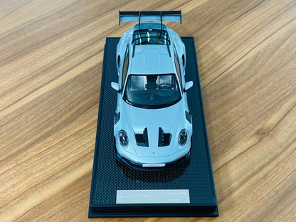 1/18 Resin Model - Timothy & Pierre Porsche 911 GT3 RS Weissach Package in Ice Blue, Limited to 40 Pieces