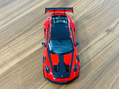 1/18 Diecast  - Norev Porsche 911 (992) GT3 RS Weissach Package (2022) in Indichrot (Red), Limited 500 Pieces