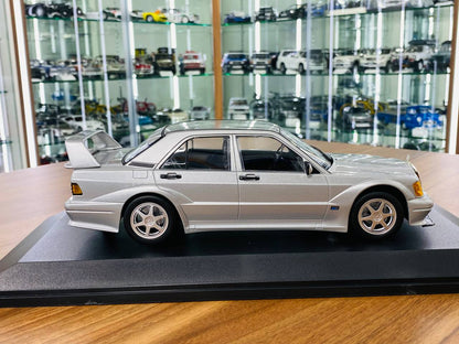 1/18 Diecast  MINICHAMPS Mercedes Benz 190E 2.5-16 EVO 2 1990 Silver