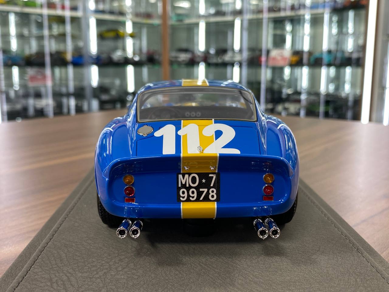 1/18 Resin Ferrari 250 GTO Targa Florio 1964 #112 – BBR Models Blue/Yellow Limited 200 pcs