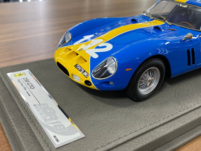 1/18 Resin Ferrari 250 GTO Targa Florio 1964 #112 – BBR Models Blue/Yellow Limited 200 pcs