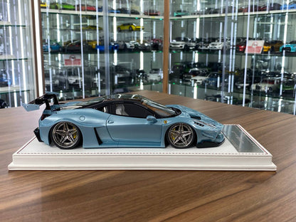 1/18 Resin Ferrari 458 GT LB Works – Davis & Giovanni AZZURRO THETYS with Carbon Roof Limited 8 pcs