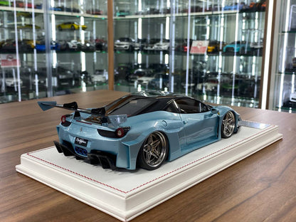1/18 Resin Ferrari 458 GT LB Works – Davis & Giovanni AZZURRO THETYS with Carbon Roof Limited 8 pcs