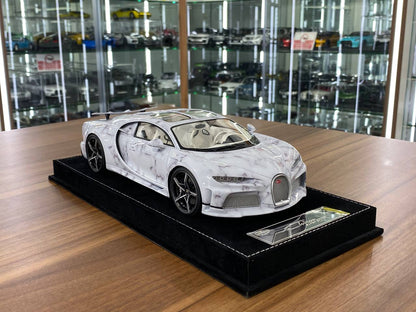 1/18 Resin Bugatti Chiron Super Sport – HH Models White Griotte ( Limited 30)