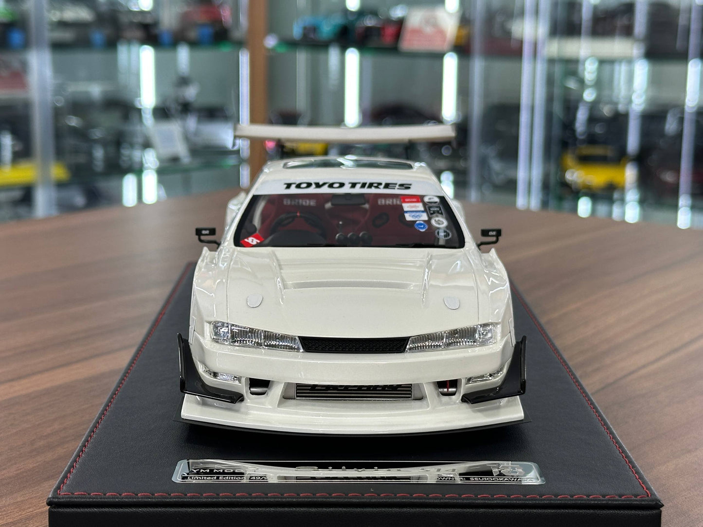 YM Model Nissan Silvia S14 (SEUIOOKAWARA) – White – 1:18 Resin Model - Limited 99 pcs