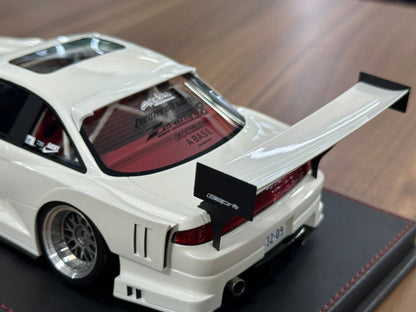 YM Model Nissan Silvia S14 (SEUIOOKAWARA) – White – 1:18 Resin Model - Limited 99 pcs