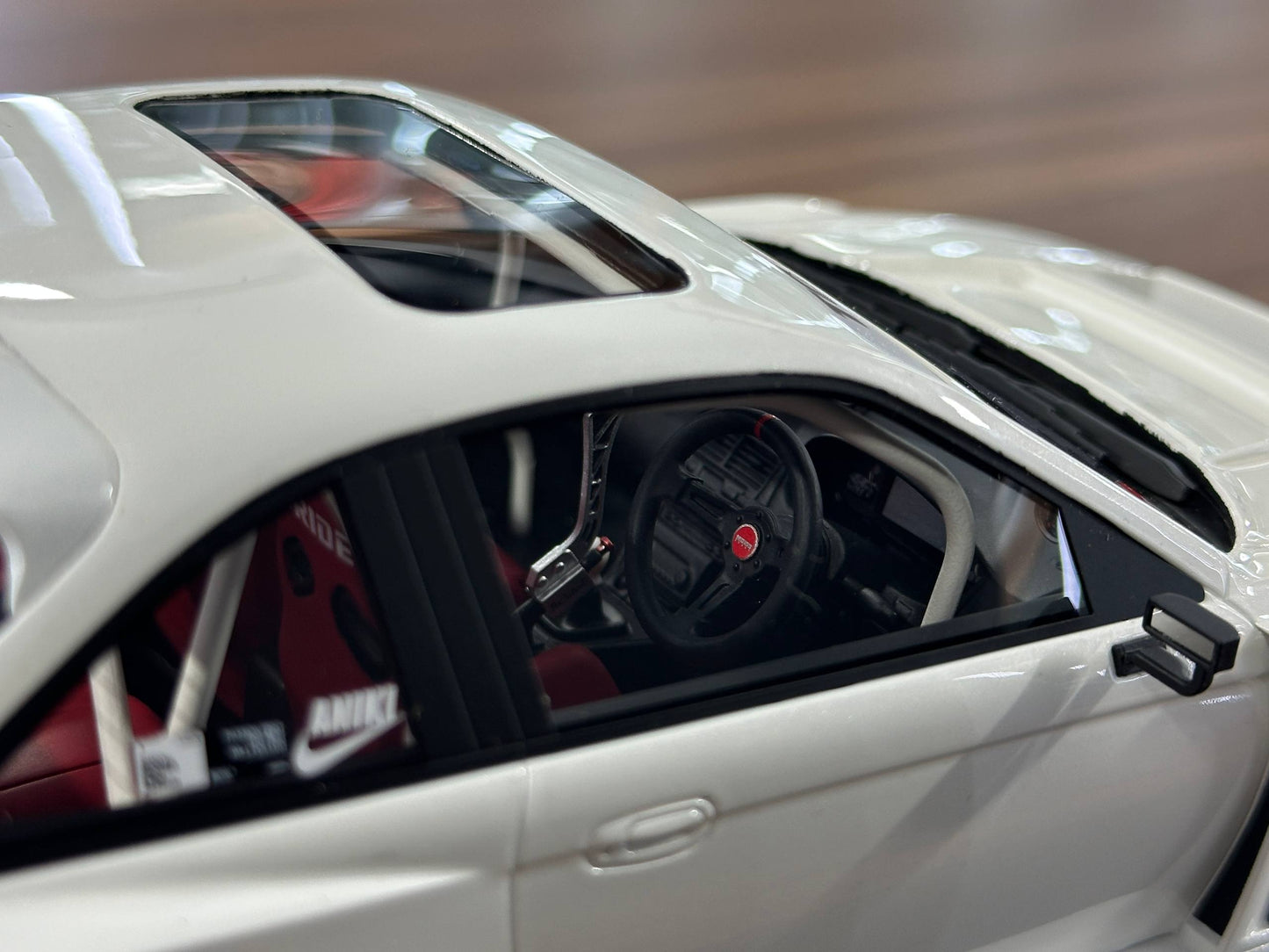 YM Model Nissan Silvia S14 (SEUIOOKAWARA) – White – 1:18 Resin Model - Limited 99 pcs