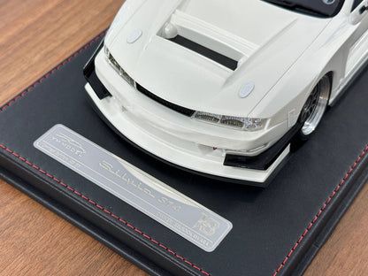 YM Model Nissan Silvia S14 (SEUIOOKAWARA) – White – 1:18 Resin Model - Limited 99 pcs