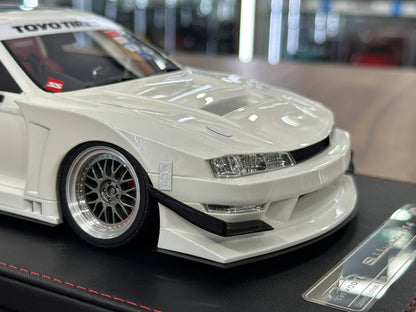 YM Model Nissan Silvia S14 (SEUIOOKAWARA) – White – 1:18 Resin Model - Limited 99 pcs