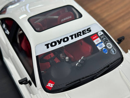 YM Model Nissan Silvia S14 (SEUIOOKAWARA) – White – 1:18 Resin Model - Limited 99 pcs