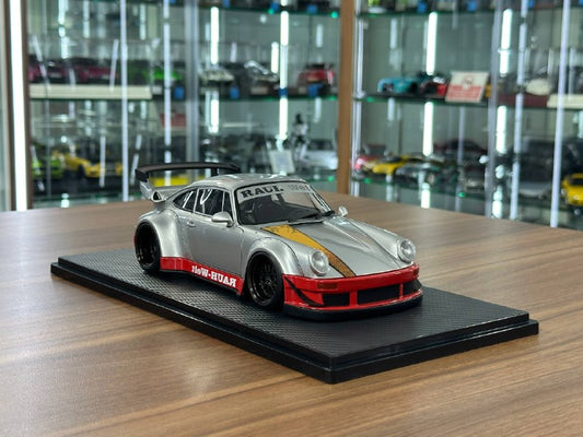 1/18 Resin Model Ignition Model Porsche 930 RWB Silver Red