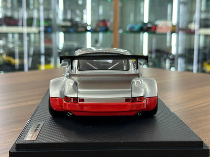 1/18 Resin Model Ignition Model Porsche 930 RWB Silver Red