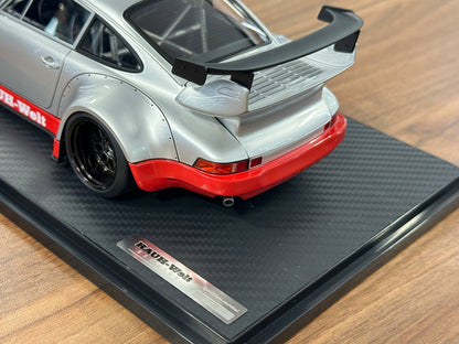 1/18 Resin Model Ignition Model Porsche 930 RWB Silver Red